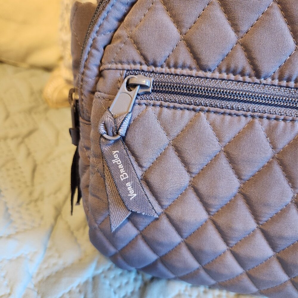 Vera Bradley Gray Essential Compact Backpack - Picture 2 of 11